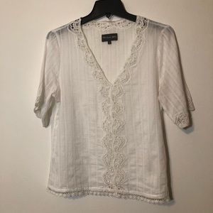 Micheal Star Lace and Cotton Top, M